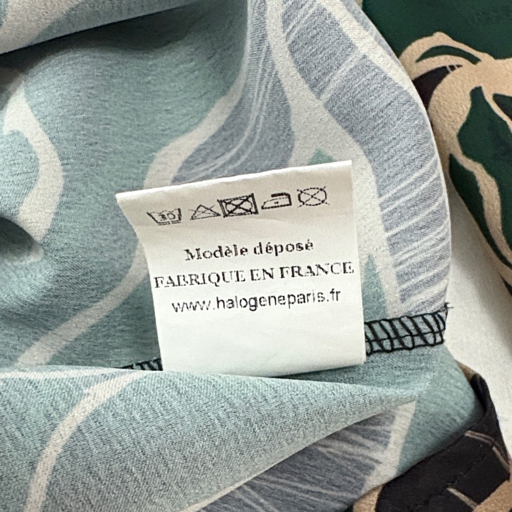 Halogen Green And Tan Patterned Button Down Shirt - image 6